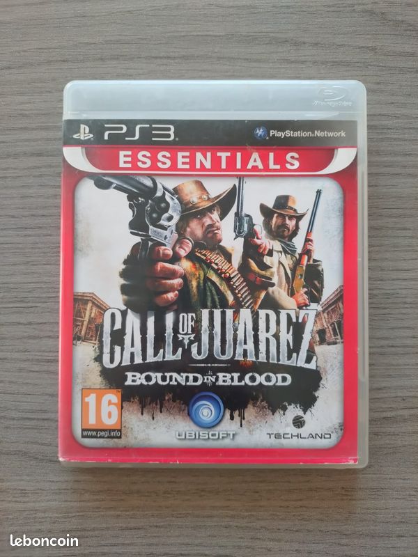 Call Of Juarez Bound In Blood PS3 - Jeu Complet En Français, Très Bon état, Action FPS