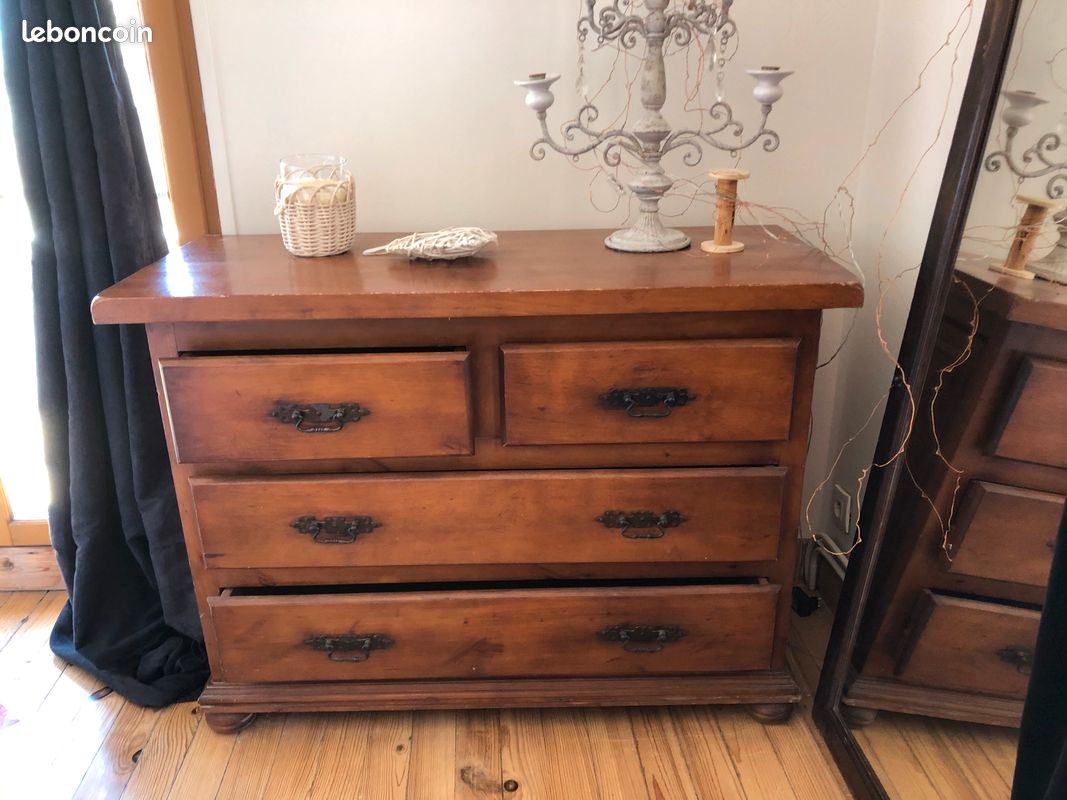Commode placage merisier (image 2)