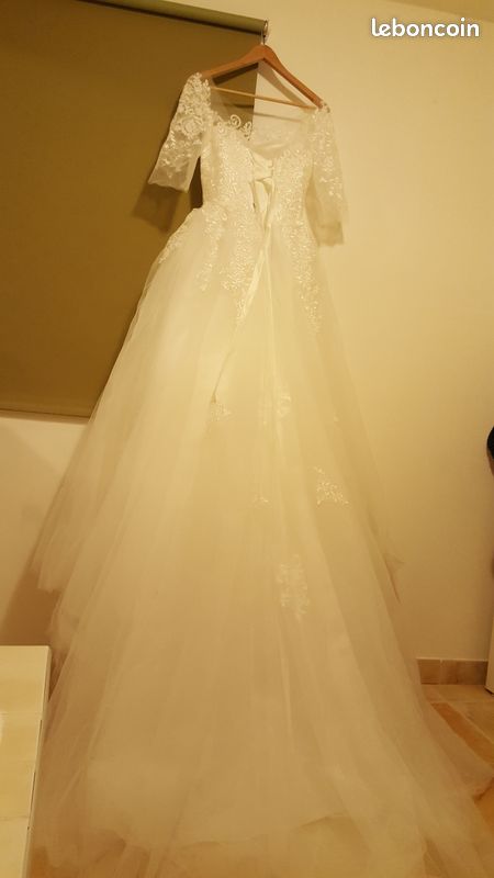 Robe de mariée / manches 3/4 Olivia (image 5)