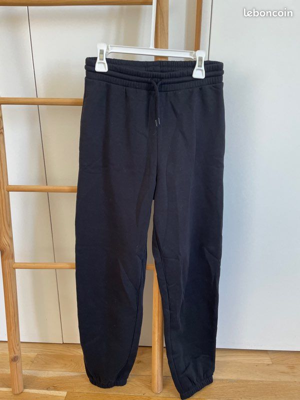 Pantalon de jogging noir 12/13ans h&m (image 1)