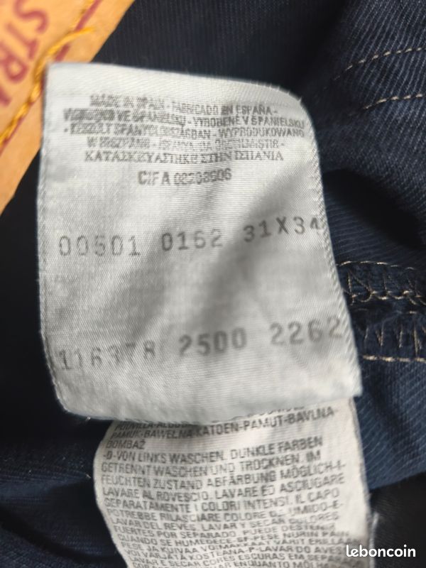Jean LEVI'S 501 bleu marine W31XL34 (image 3)