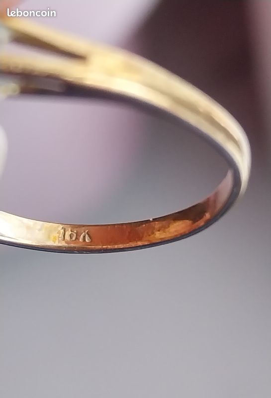 Bague or et rubis (image 4)