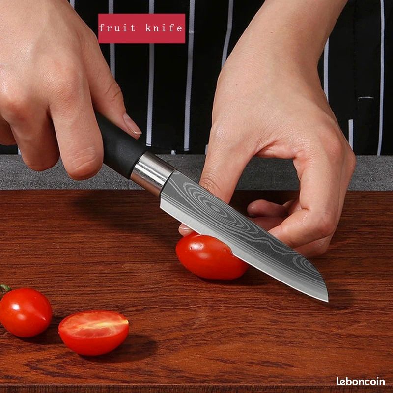 Lot De 6 Couteaux De Cuisine Inox – Tranchants Et Neufs