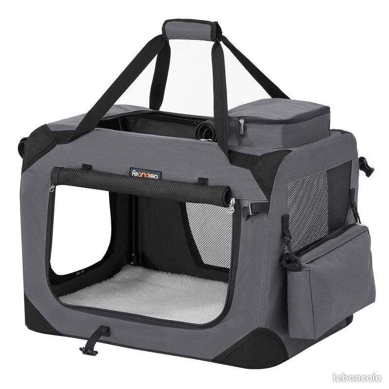 Sac Transport Chat Chien, Caisse Pliable Animaux de Compagnie