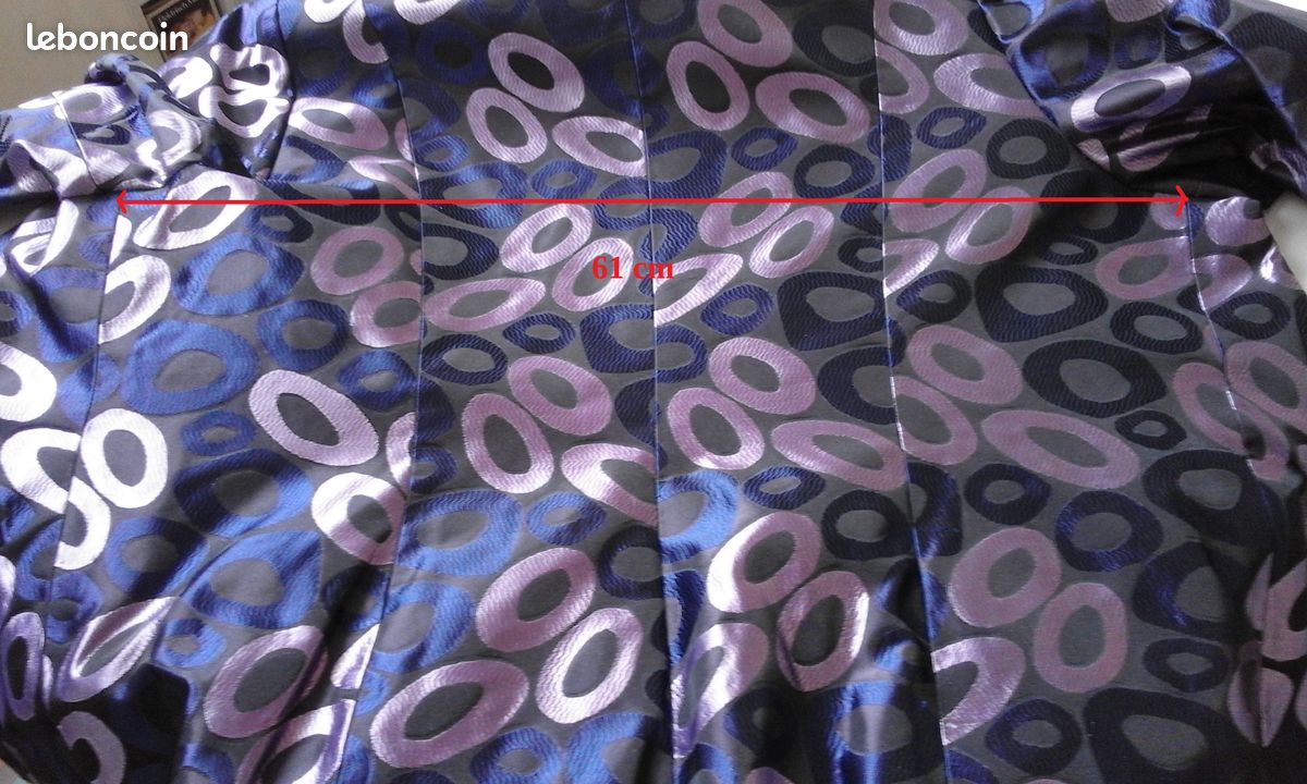 VESTE de cérémonie femme T 52 / 54 marine et parme - TBE (image 10)