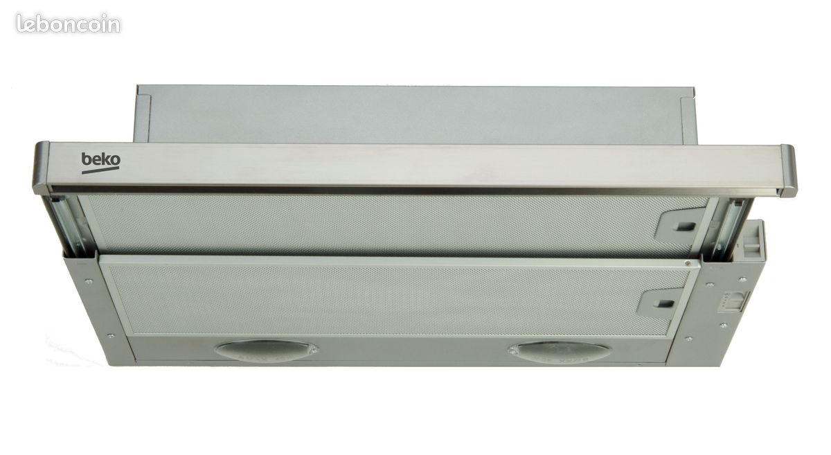 Hotte Télescopique Beko CTB 6407 X - largeur : 58.8 cm profondeur : 30 cm évacuation & recyclage (image 1)