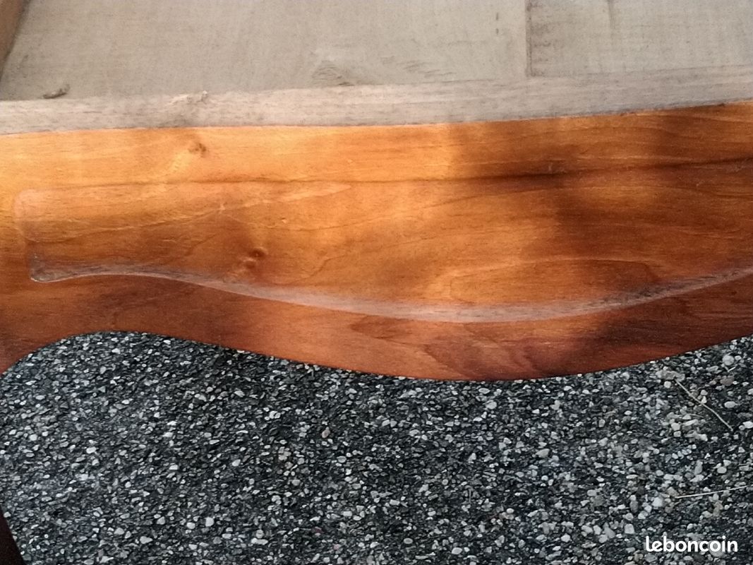 Table de toilette en merisier pieds,galbes sans marbre (image 3)