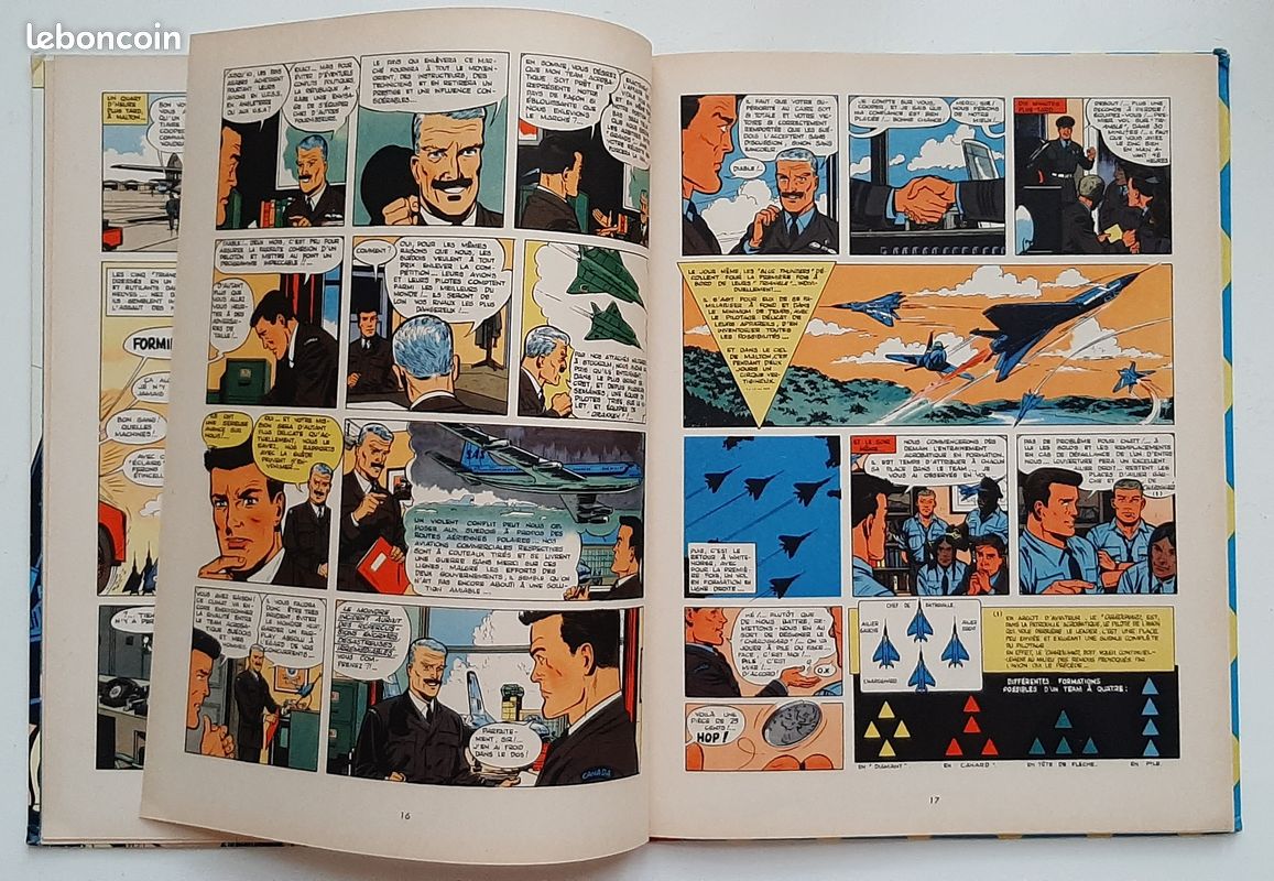 Belle BD Duel dans le ciel, Edition originale de 1962 (avec les pointsTintin) (image 5)