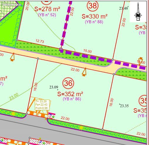 Terrain 352 m² Surgeres · à Surgères · 40 200 €