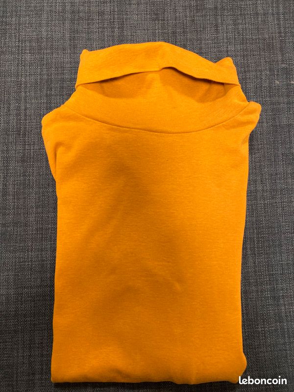 Sous pull monoprix bio moutarde 14 ans (image 1)