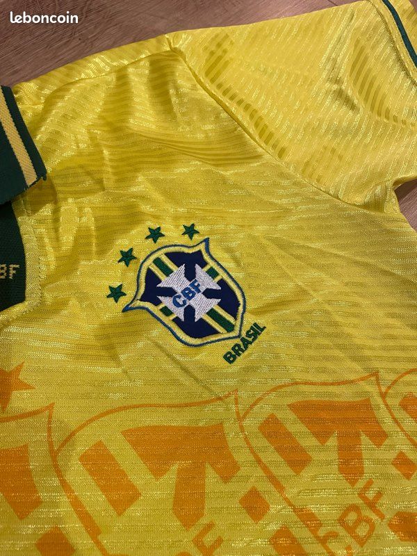 Maillot Brésil 1995 Home (L) – KITMASTER