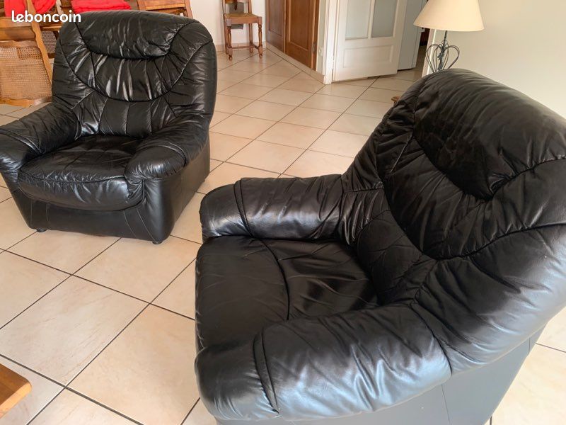 Salon en cuir véritable (image 3)