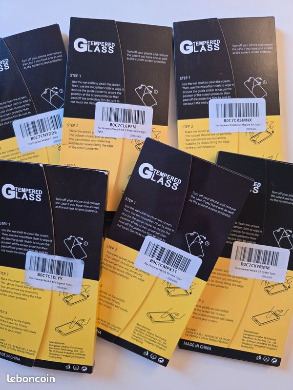 Verres Trempés NEW'C pour Montres Huawei (Boîte de 5) (image 2)
