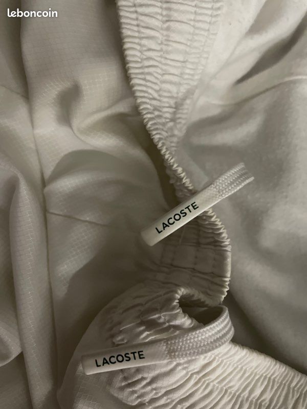 Bas lacoste blanc xs/s (image 4)
