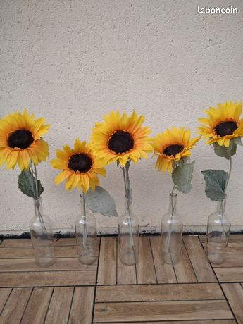 Fleurs Artificielles de Tournesol - 6 pièces