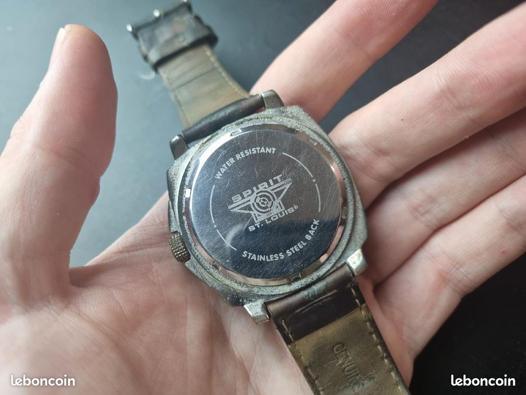 Montre Vintage Spirit Of St Louis - Mécanique, étanche, Années 70