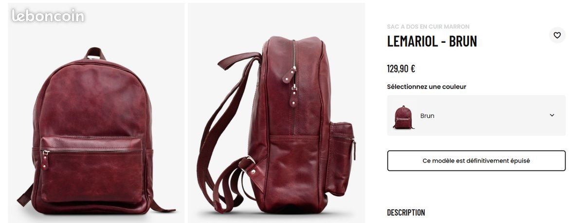 Dos Cuir Marron Sac Dos Paul Marius Sac à Dos Paul Marius