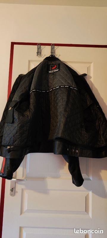 Blouson en cuir moto homme (image 3)