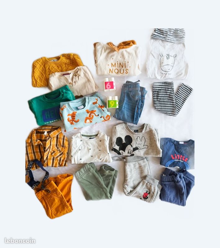 Vend vetements bebe enfants tout petit prix très bon etat garçon