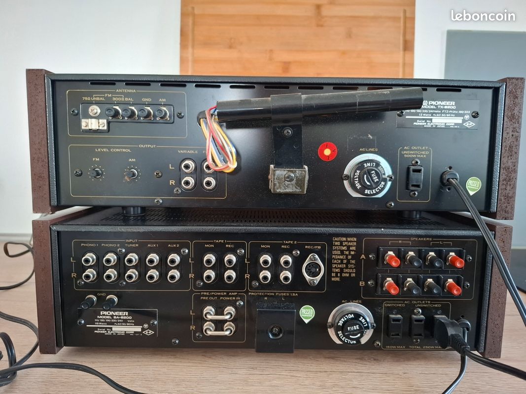 Chaine hfi Pioneer ampli SA-6200 + tuner TX-6200 vintage (image 11)
