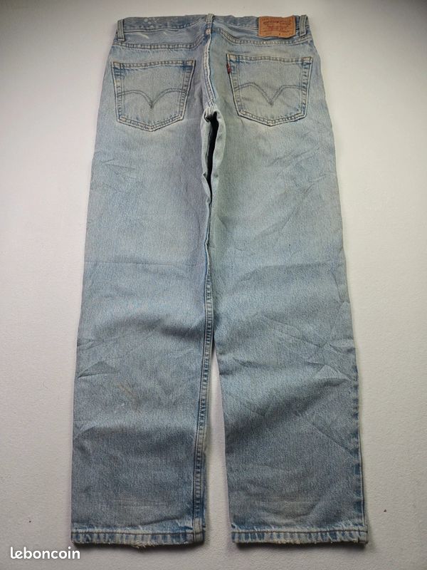 Jean Levi's 550 bleu taille W33 coupe ample relaxed fit vintage made in Brazil (T405) (image 2)