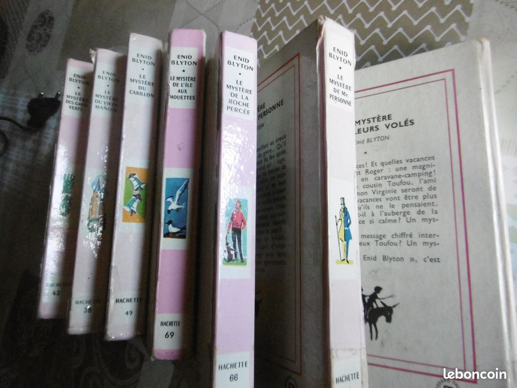 Lot 7 livres anciens bibliothèque rose ENID BLYTON - Collection