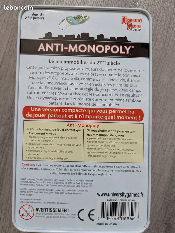 Jeu Anti Monopoly (image 3)