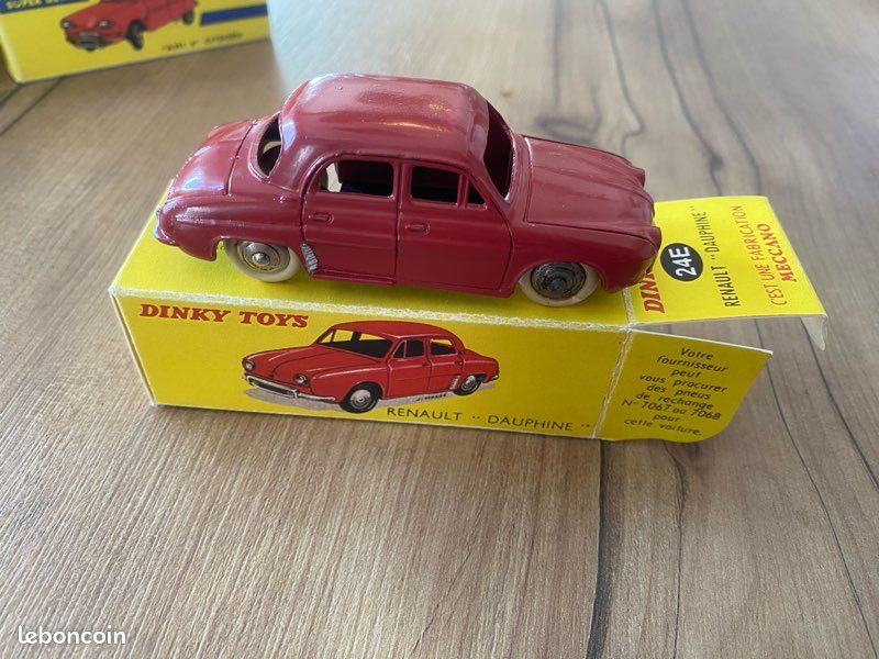 DINKY FRANCE réf 24E Renault Dauphine rouge brique, état ... - 86407176-465