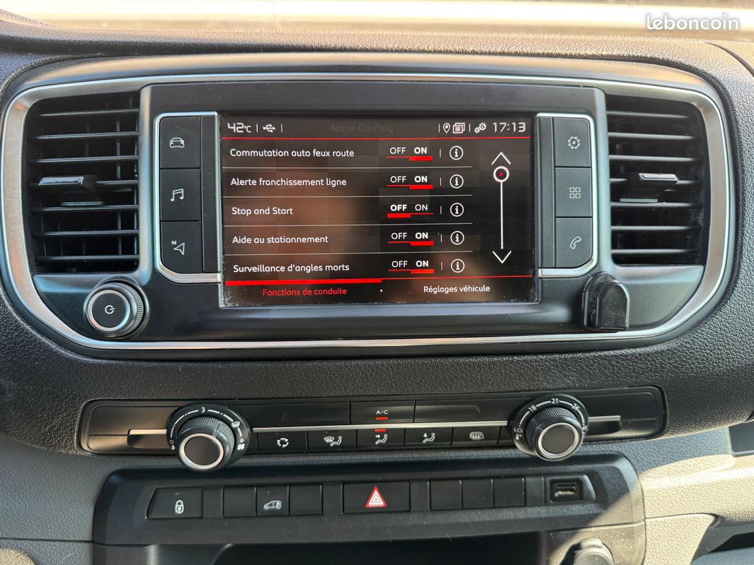 CITROEN JUMPY III TAILLE M 2.0 BLUEHDI 120 S&S DRIVER EAT8 (Caméra de recul, Apple Carplay, TVA récupérable) HT 16 241 (image 11)