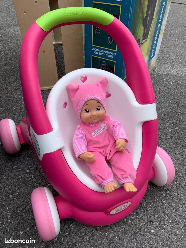 Poussette Normale Poussette Minikiss Avec Poupon Poussette Et