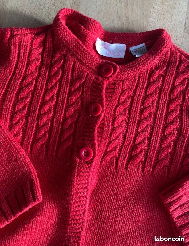 Cardigan tricot pelucheux - Bébé fille