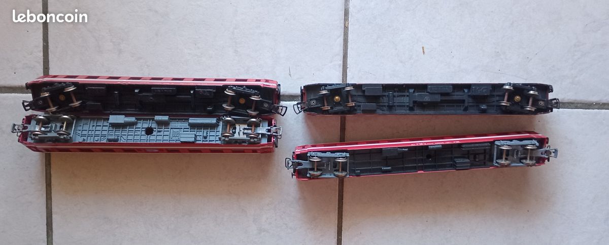 GeGe et jouef ho : lot de 4 wagons voyageurs Sncf (image 3)