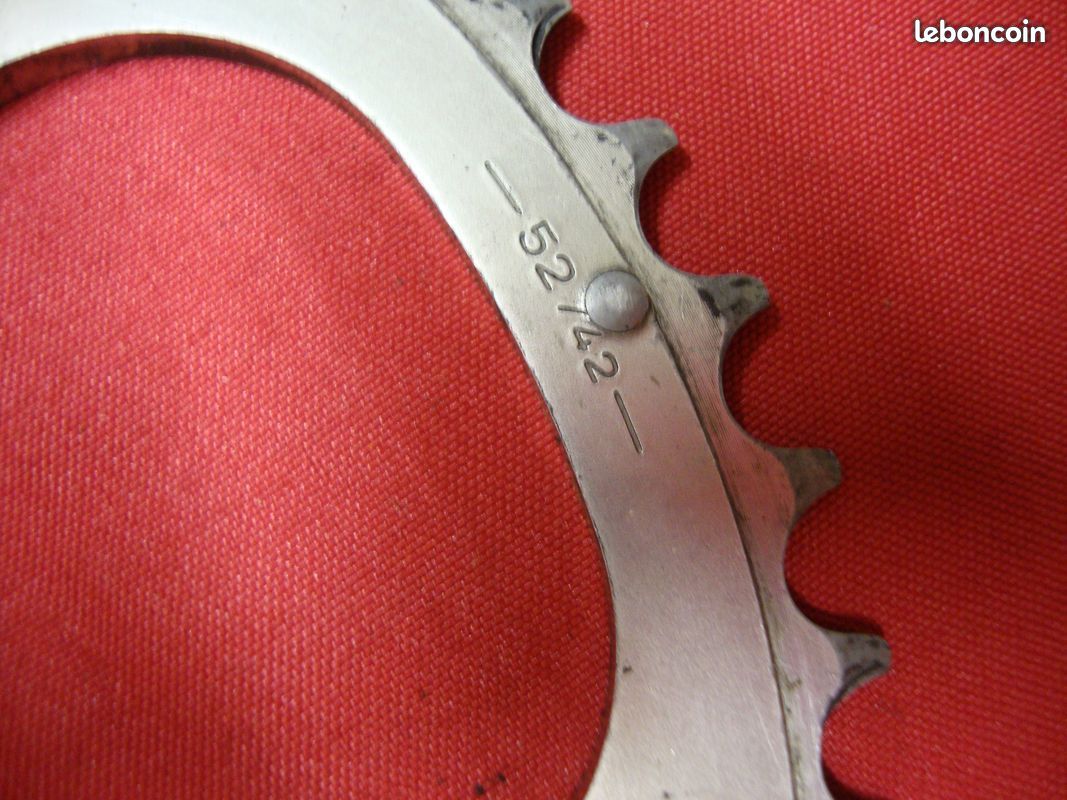 Plateau Campagnolo 52 Dents 144 BCD - Argent, Alu, Italie, Occasion (A007)