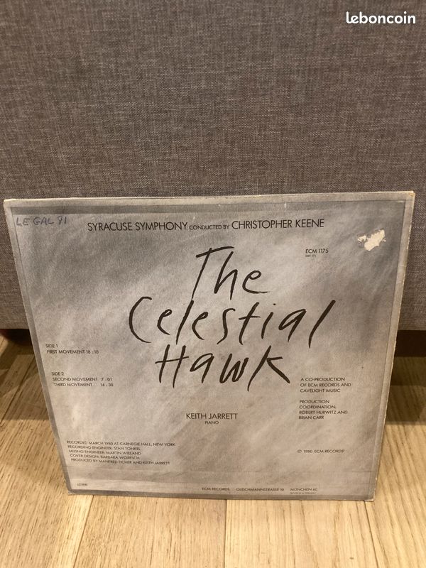 Vinyle Keith Jarret "The Celestial Hawk" (image 2)