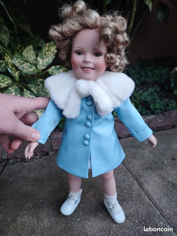 Poupée Ancienne Shirley Temple Composition 46 Cm - États-Unis Années 1940