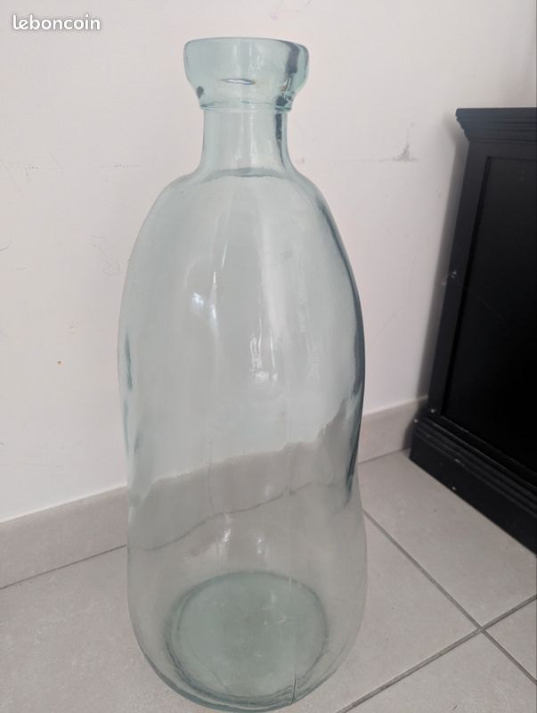 Vase en bouteille transparent (image 4)