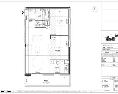 Appartement 299 000 € - 66 m²