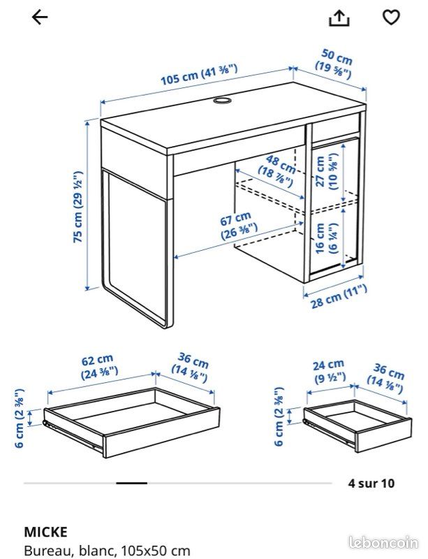 Bureau Ikea (image 8)