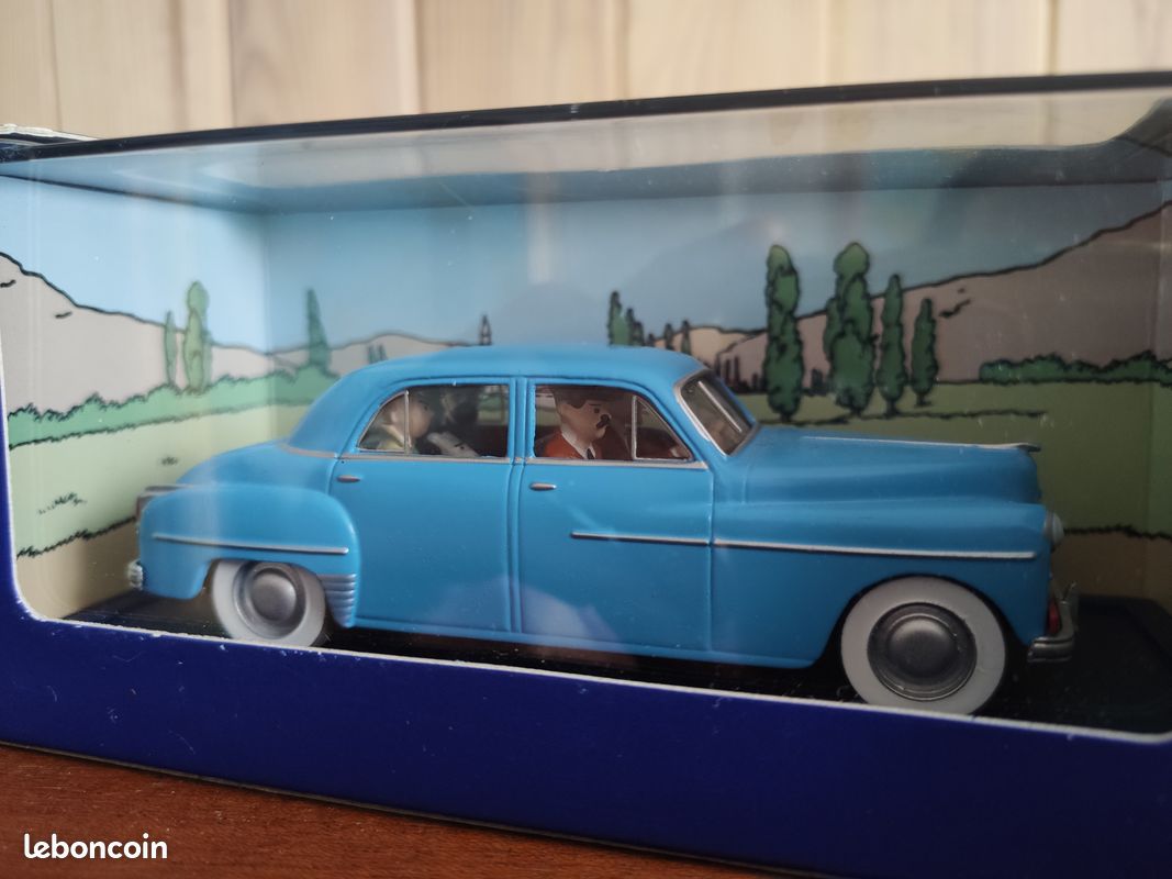 Dodge Coronet Bleue Hachette - Les Voitures De Tintin 1:24, Occasion