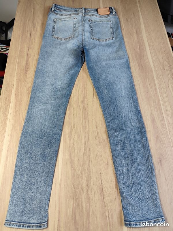 Jean Acne Studios Blå Konst – Modèle Climb Marble Wash – Taille W29/L32 T38 (image 7)