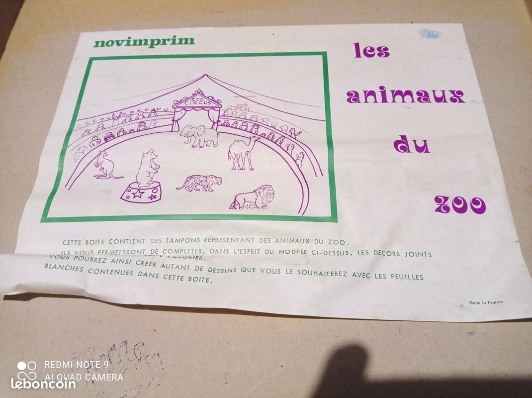 Ancien jeu Novimprim les animaux du zoo (image 4)