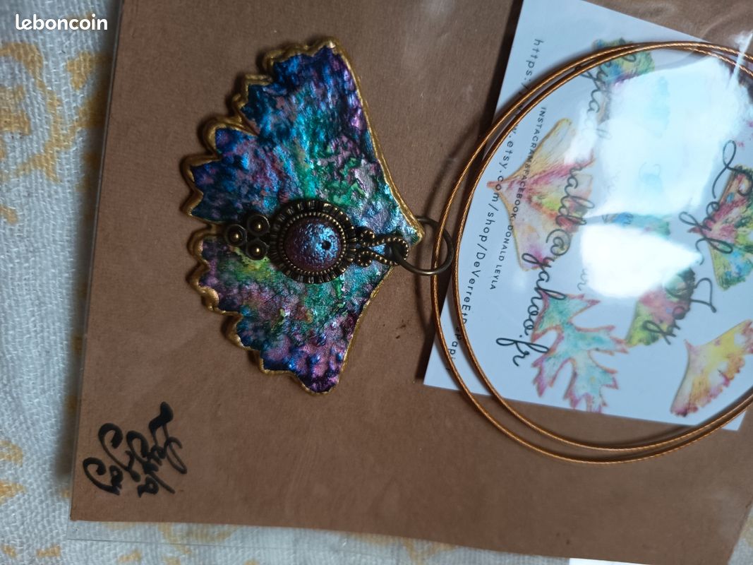 Pendentif et cartes, création artisanales (image 4)