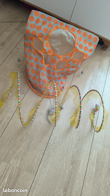 Jouet chat grelot animaux sac souple (image 1)