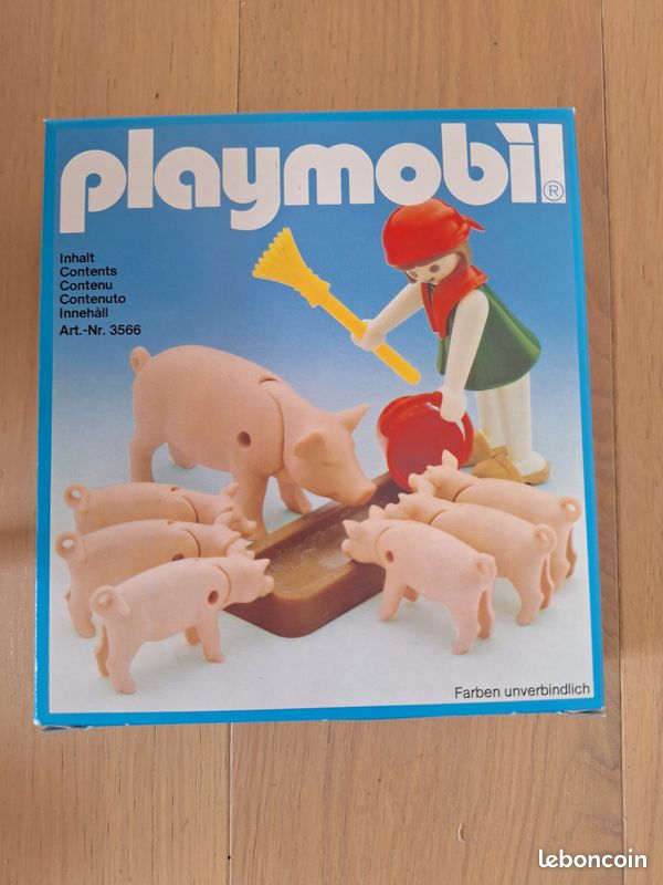 Playmobil T3139 – Lotto 3 Maialini Da Fattoria – Usati Con Segni Di Pennarello