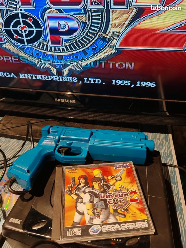 VIRTUA COP SEGA SATURN NTSC-JAPAN (COMPLETE - GOOD CONDITION