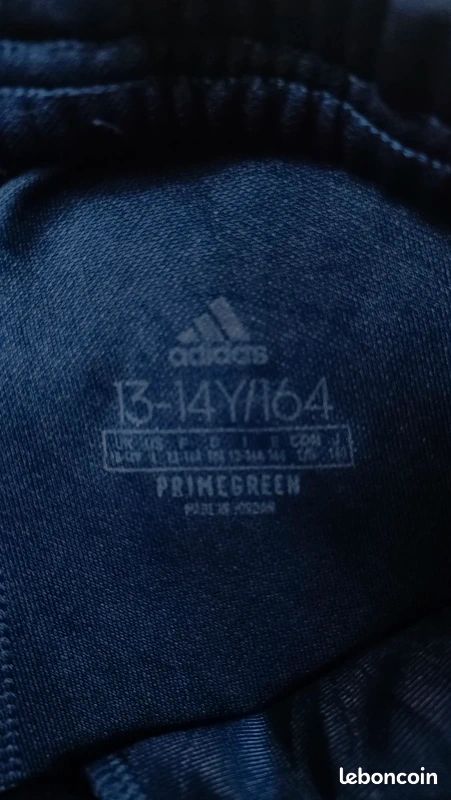 Pantalon de Survêtement Running Adidas Aeroready 3 Stripes Bleu Marine - Enfant 13-14 ans (image 13)