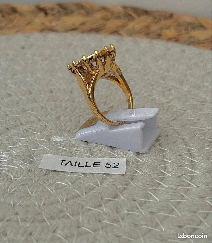 Bague chevalière Tailles 52 Pièce Louis d'or Napoléon Plaqué Or 18