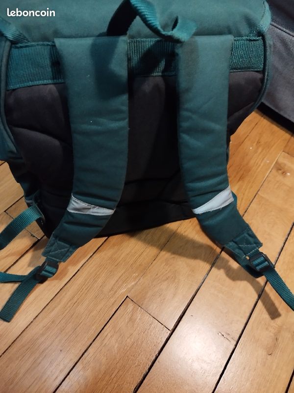 Cartable sac à dos Tanns vert foncé uni (image 7)