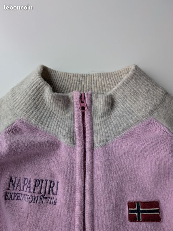 Veste Gilet Zippé Napapijri Rose Femme - Taille XL - Excellent état Occasion