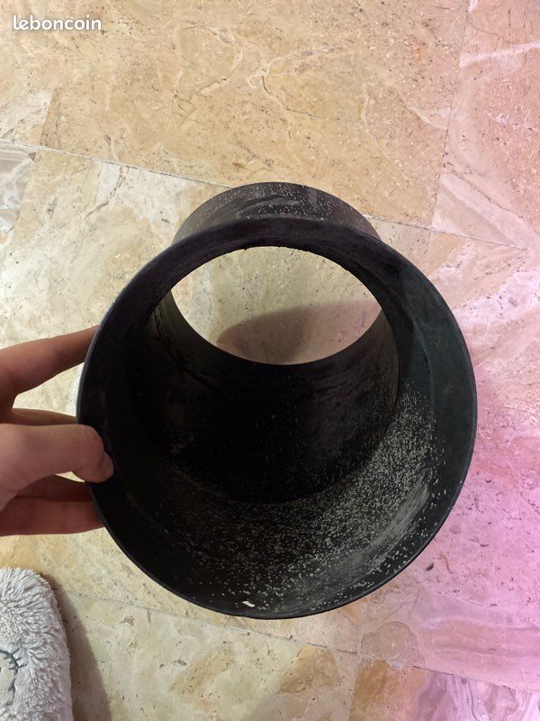 Raccord poêle cheminée fumisterie coude 45 degré noir (image 3)